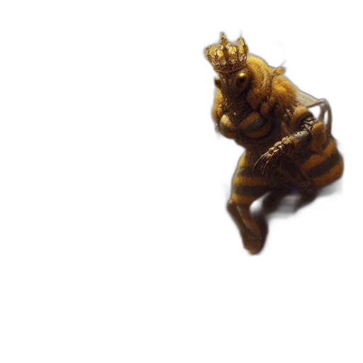 creature, dragon, animal, crown, 3d render, concept art, photorealistic, underwater transparent PNG cut-out