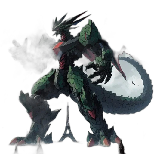 dragon, creature, animal, weapon, concept art, fantasy art, pixel art, 3d render transparent PNG cut-out
