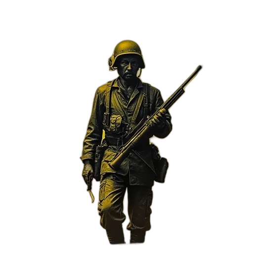 staff, weapon, jacket, hat transparent PNG cut-out