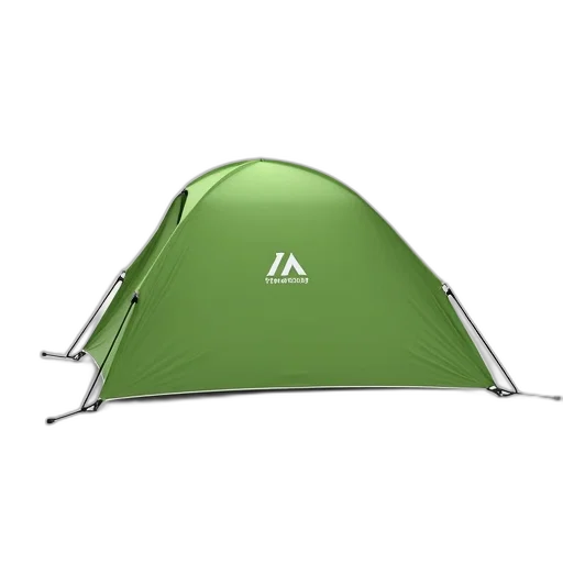 umbrella, 3d render, green, camping, tent, white, logo, fabric transparent PNG cut-out
