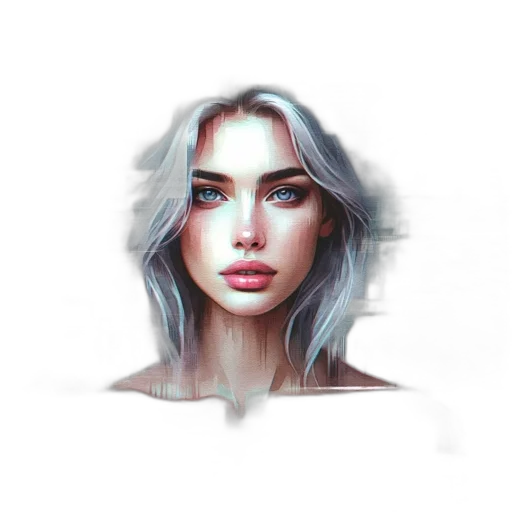 face, hair, mask, robot, fantasy art, photorealistic, concept art, pixel art transparent PNG cut-out