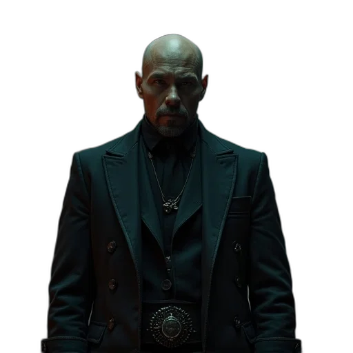jacket, staff, face, mask transparent PNG cut-out