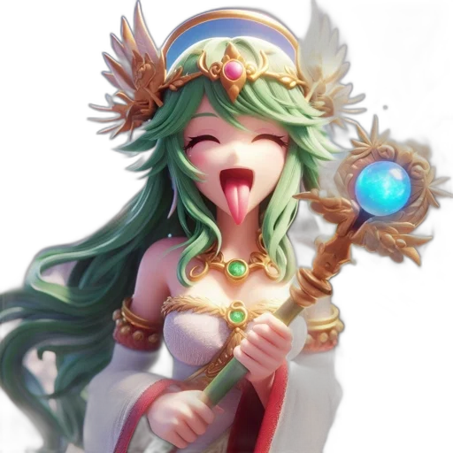 staff, weapon, dragon, crown, fantasy art, concept art, anime, pixel art transparent PNG cut-out