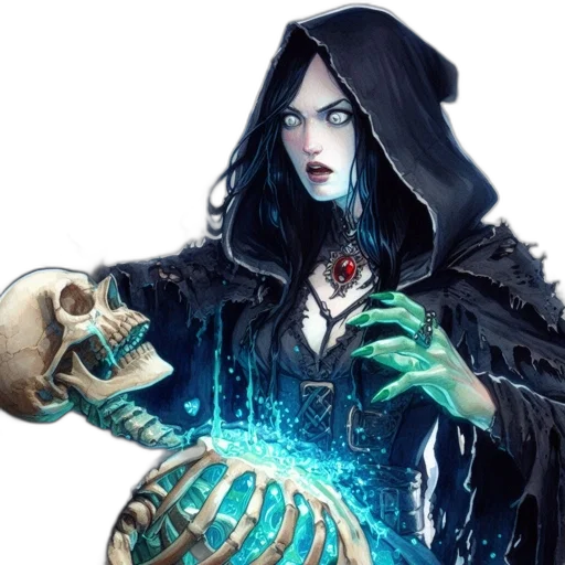 jewelry, staff, concept art, fantasy art, comic book art, 3d render, mysterious, woman transparent PNG cut-out
