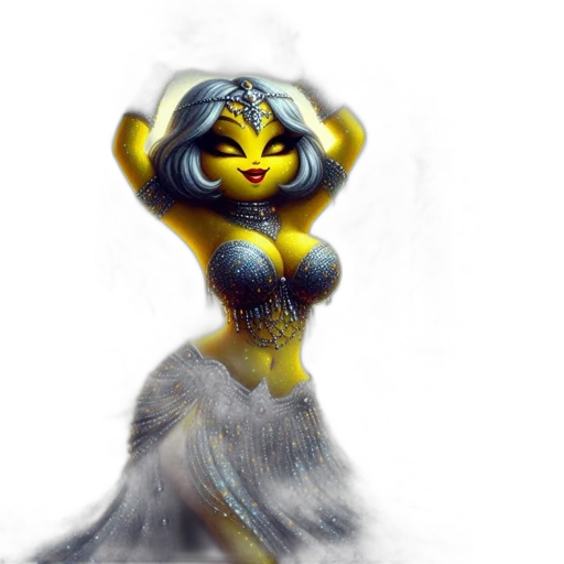 dress, fantasy art, concept art, oil painting, 3d render, fire, underwater, golden transparent PNG cut-out