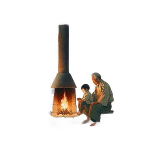 umbrella, staff, furniture, 3d render, photorealistic, concept art, oil painting, fire transparent PNG cut-out