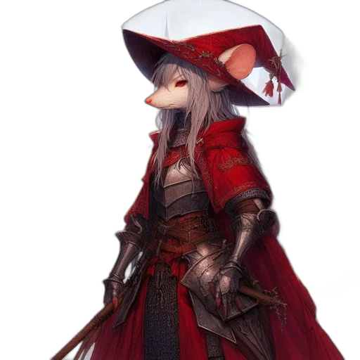 hat, staff, dragon, mask, concept art, fantasy art, pixel art, cyberpunk transparent PNG cut-out