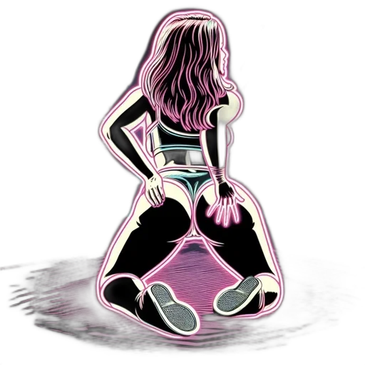jacket, jewelry, dress, shoes, concept art, cartoon, pixel art, watercolor transparent PNG cut-out