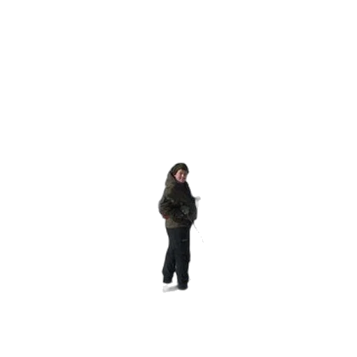 jacket, staff, creature, hat, 3d render, pixel art, concept art, photorealistic transparent PNG cut-out