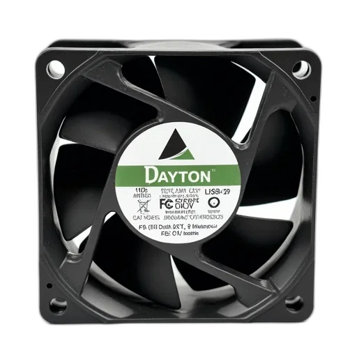 3d render, black, computer, fan, white, label, featuring, brand transparent PNG cut-out