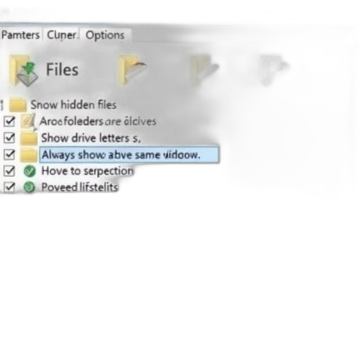 3d render, screenshot, computer, interface, focus, file, explorer, options transparent PNG cut-out