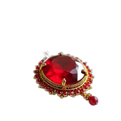 jewelry, crown, hat, staff, 3d render, red, close-up, gold transparent PNG cut-out