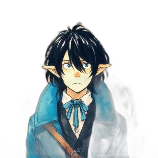 staff, dragon, mask, face, fantasy art, watercolor, concept art, anime transparent PNG cut-out