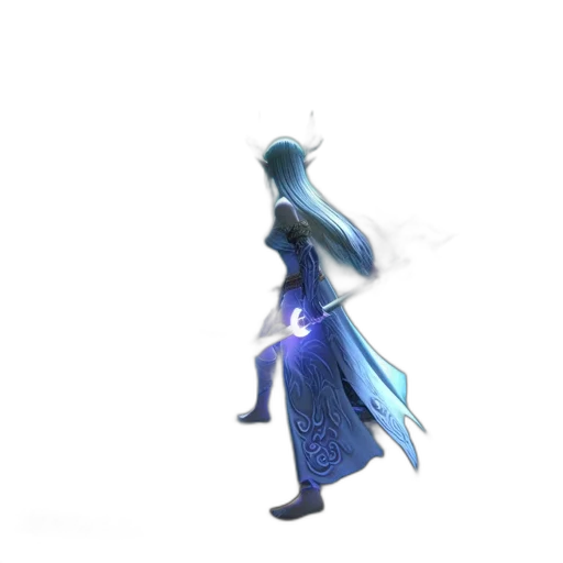 staff, sword, dress, weapon, concept art, 3d render, fantasy art, pixel art transparent PNG cut-out