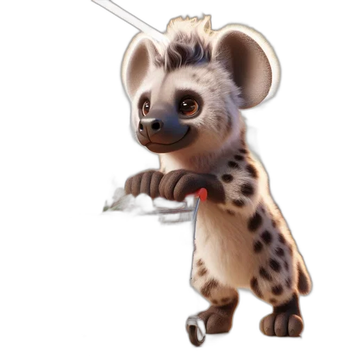 staff, animal, creature, concept art, cartoon, fantasy art, 3d render, anthropomorphic transparent PNG cut-out