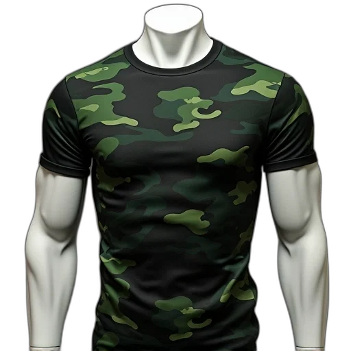 3d render, concept art, photorealistic, green, mannequin, displays, black, camouflage transparent PNG cut-out
