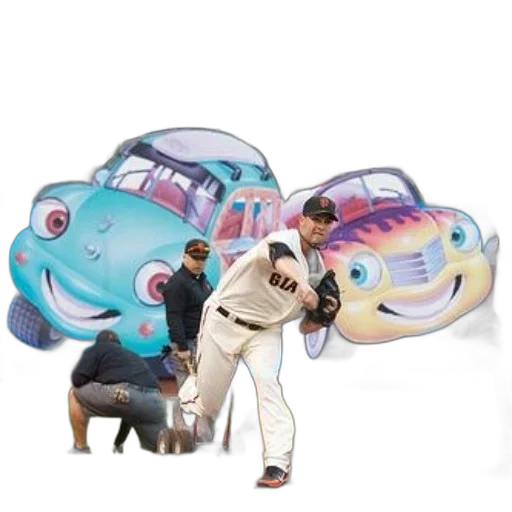 car, concept art, baseball, player, giants, uniform, mound transparent PNG cut-out