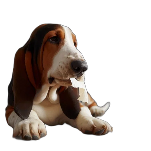staff, animal, food, weapon, 3d render, photorealistic, concept art, basset transparent PNG cut-out