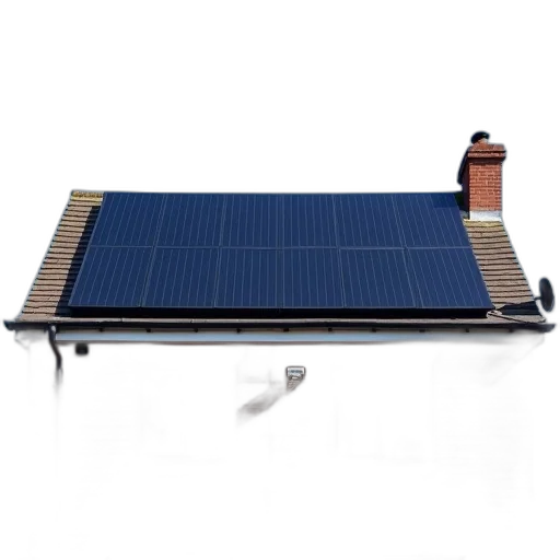 two-story, house, solar, panel, array, roof, has, brick transparent PNG cut-out