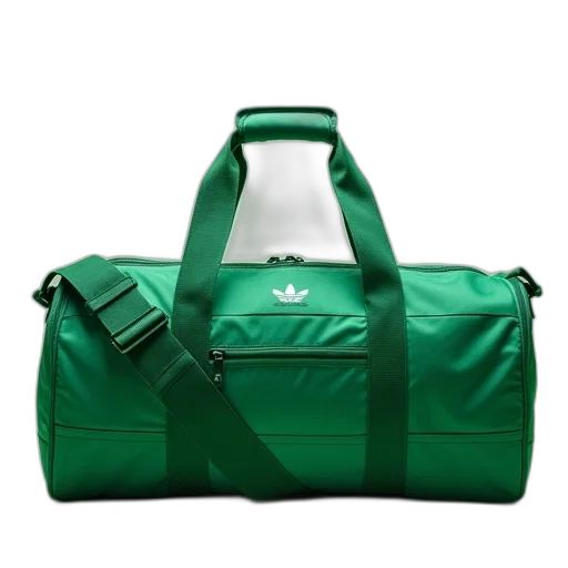 green, adidas, core, duffel transparent PNG cut-out