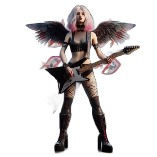 concept art, 3d render, fantasy art, pixel art, female, character, pinkish-white, hair transparent PNG cut-out