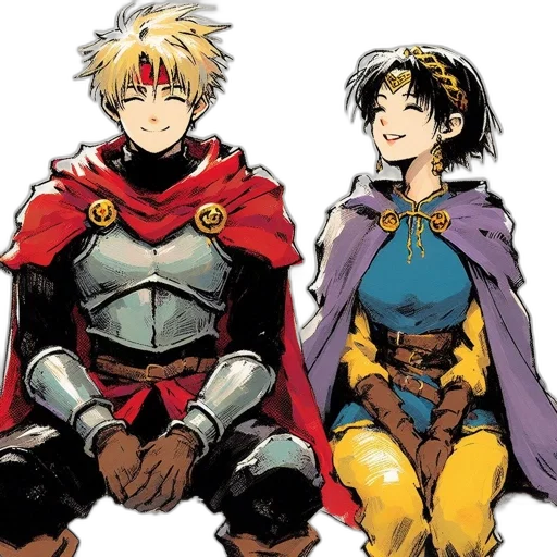 crown, concept art, comic book art, anime, pixel art, golden, colorful, two transparent PNG cut-out