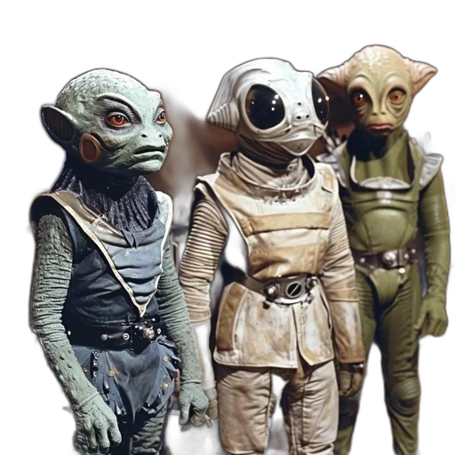staff, mask, robot, concept art, outer space, earth tones, three, alien transparent PNG cut-out