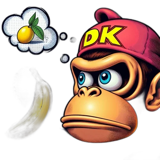 mask, concept art, photorealistic, expressive, cartoon, gorilla, wears, hat transparent PNG cut-out