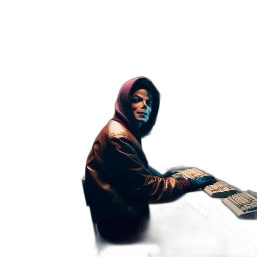 jacket, weapon, mask, face, concept art, comic book art, cyberpunk, photorealistic transparent PNG cut-out