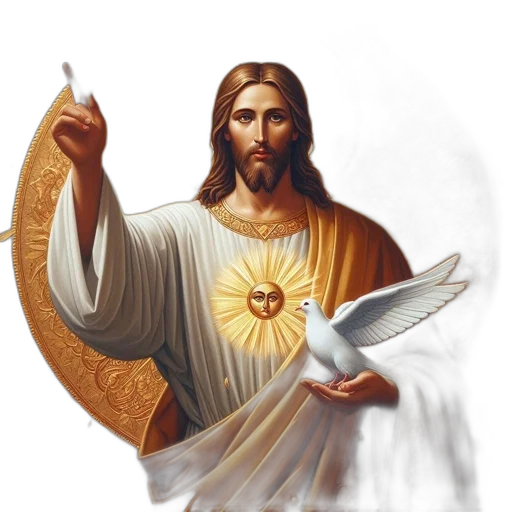 sword, weapon, staff, photorealistic, concept art, religious, art, featuring transparent PNG cut-out