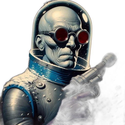 robot, mask, staff, face, concept art, comic book art, cyberpunk, fantasy art transparent PNG cut-out