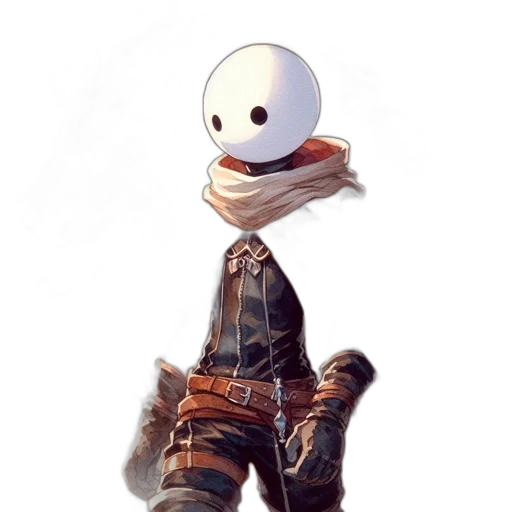 robot, mask, jacket, creature, concept art, pixel art, 3d render, comic book art transparent PNG cut-out