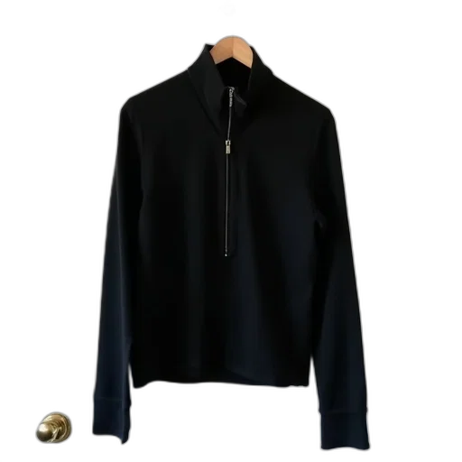 jacket, dark, black, long-sleeve, shirt, collar, hanging, white transparent PNG cut-out