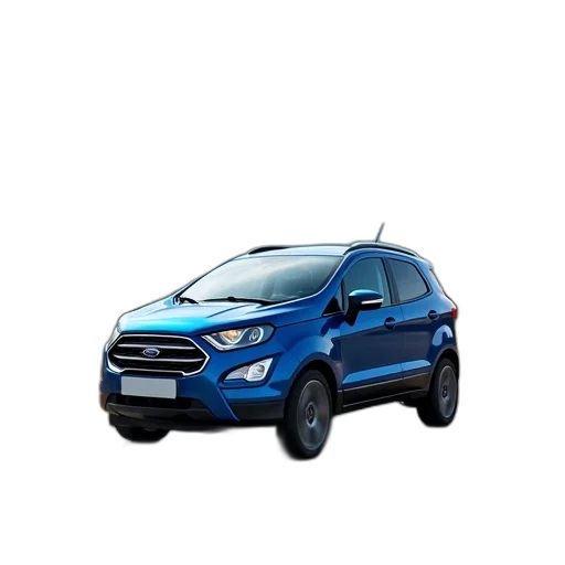 car, 3d render, photorealistic, blue transparent PNG cut-out
