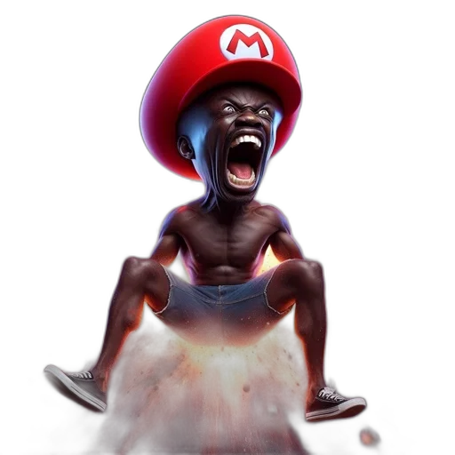 creature, hat, animal, face, concept art, 3d render, fantasy art, photorealistic transparent PNG cut-out