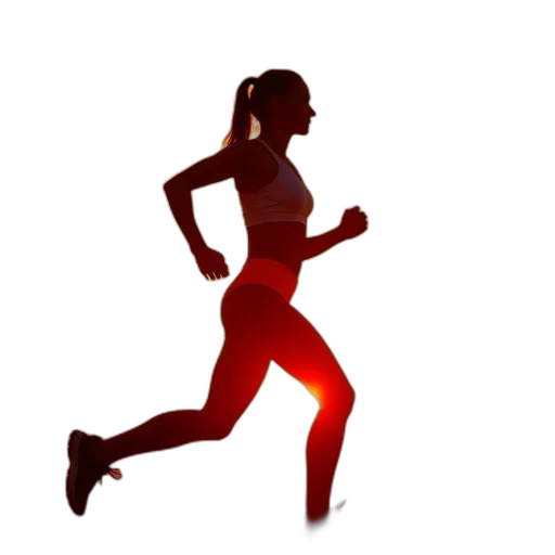 photorealistic, 3d render, silhouette, woman transparent PNG cut-out