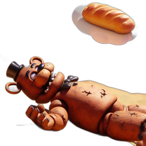 food, weapon, animal, shoes, concept art, 3d render, photorealistic, watercolor transparent PNG cut-out