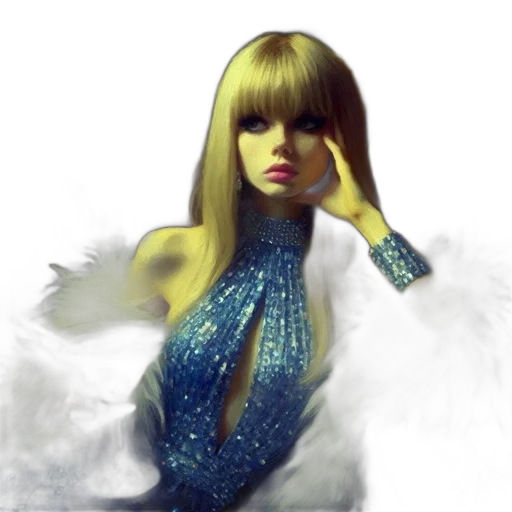 dress, fantasy art, concept art, photorealistic, 3d render, outer space, blue, pastel transparent PNG cut-out