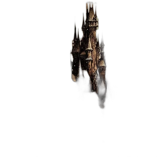 dragon, weapon, sword, building, concept art, 3d render, fantasy art, photorealistic transparent PNG cut-out