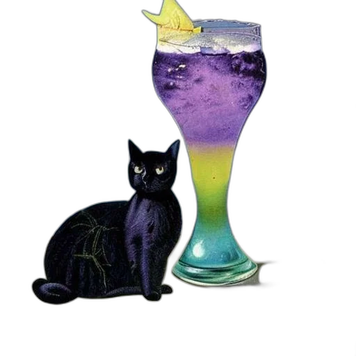 animal, vaporwave, pixel art, concept art, watercolor, underwater, outer space, black transparent PNG cut-out