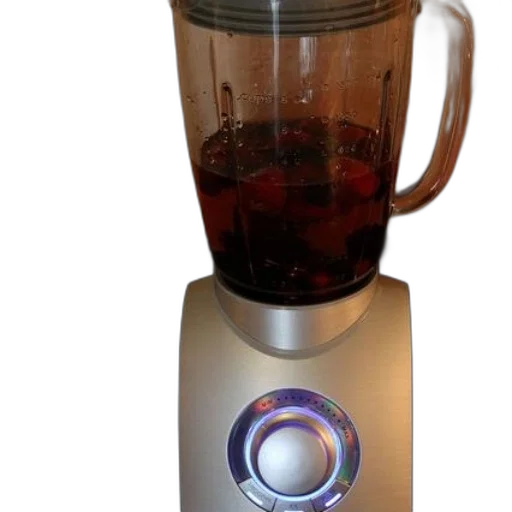 robot, bottle, blender, handle, dial, base, contains, dark transparent PNG cut-out