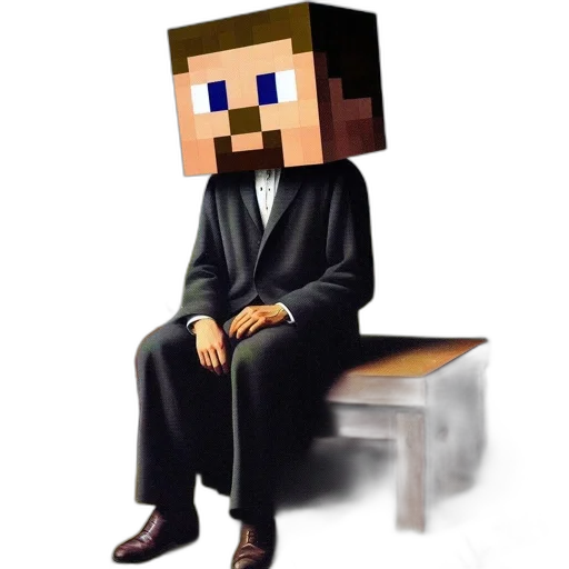 furniture, staff, robot, face, pixel art, 3d render, cartoon, concept art transparent PNG cut-out
