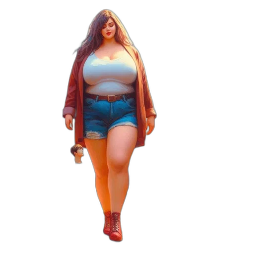 dress, jacket, creature, robot, 3d render, concept art, photorealistic, vaporwave transparent PNG cut-out
