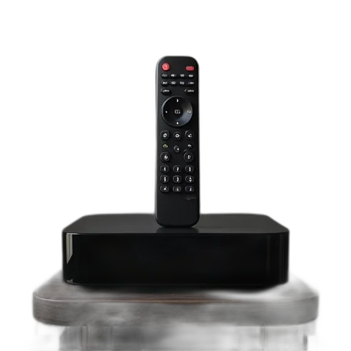 staff, 3d render, remote, top transparent PNG cut-out