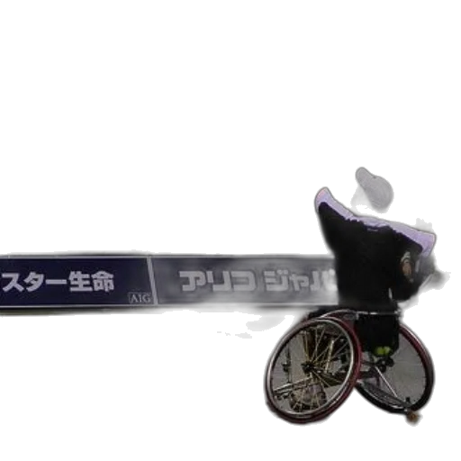 weapon, staff, sword, umbrella, 3d render, man, wheelchair, serves transparent PNG cut-out