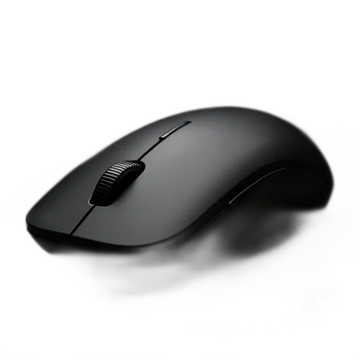 weapon, 3d render, photorealistic, black, computer, mouse, shiny, surface transparent PNG cut-out