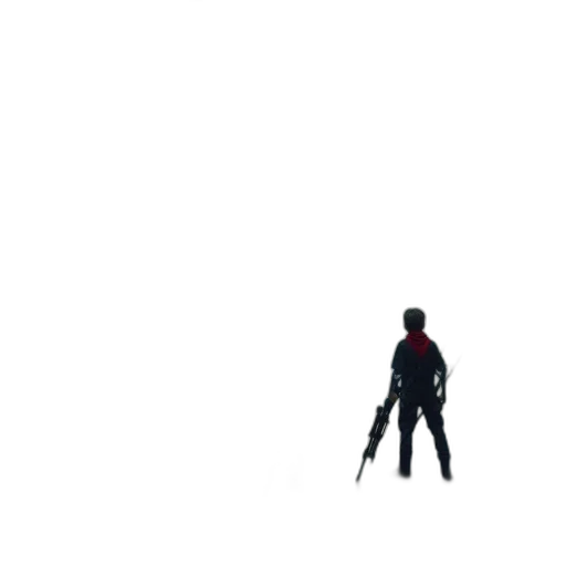 weapon, sword, robot, staff, pixel art, concept art, 3d render, anime transparent PNG cut-out