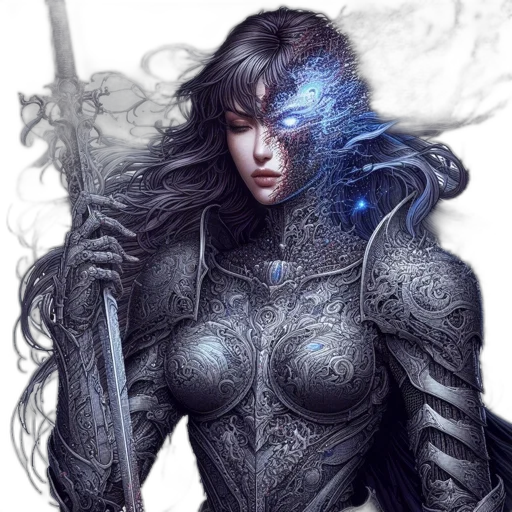 sword, staff, dragon, fantasy art, concept art, comic book art, photorealistic, outer space transparent PNG cut-out
