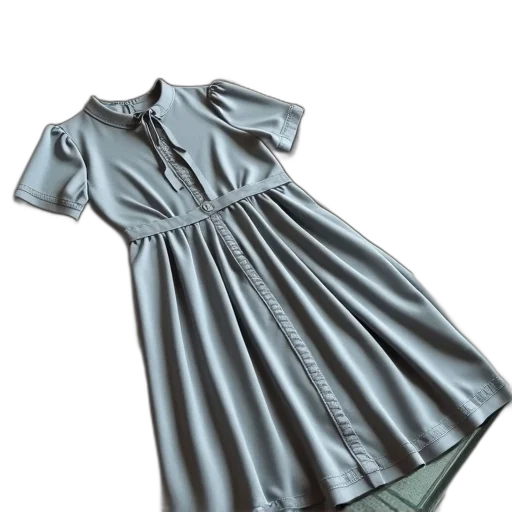 dress, 3d render, photorealistic, earth tones, monochrome, green, pastel, grey transparent PNG cut-out