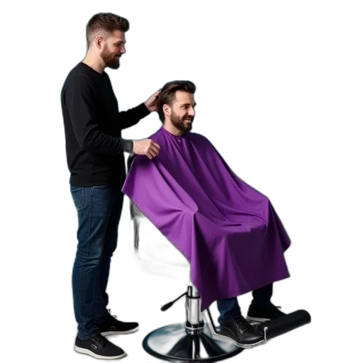 hair, staff, face, crown, photorealistic, man, sitting, black transparent PNG cut-out